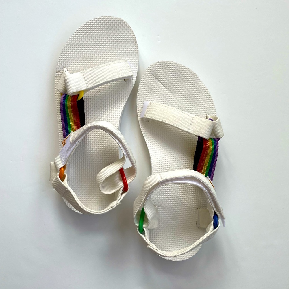 White Rainbow Tevas